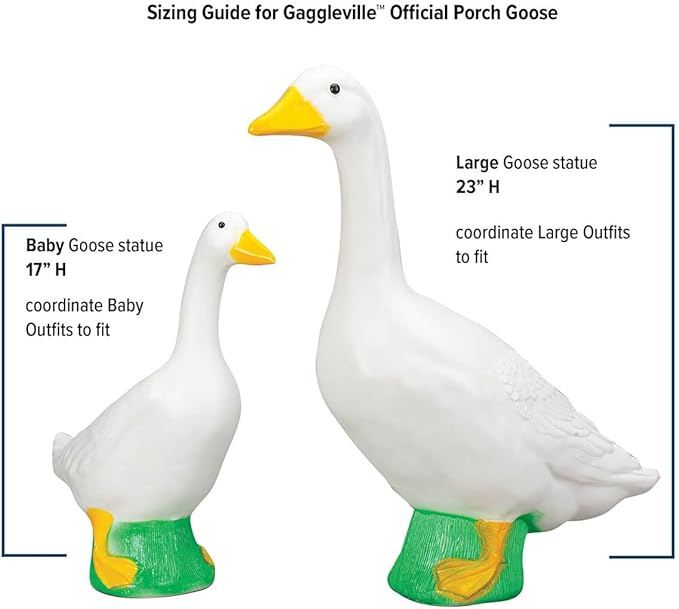 Miles Kimball Fishing Goose Outfit by GagglevilleTM, Fits Large 23" H Statue