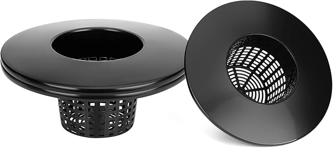 3 Pack Net Pots 6 Inch for 5 and 3.5 Gallon Bucket Net Pot Lids, Wide Lip Hydroponic Bucket Lids, DWC Basket Lids for 5 Gallon Bucket