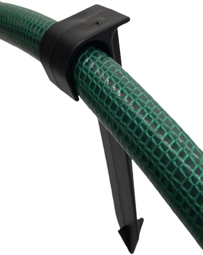 EMBerg Outdoor Drip Irrigation Tubing Garden Soaker Hose Hold-Down Anchor Stakes to Keep Your Hose Secured to The Ground - Great for Robotic Lawn Mowers! (20 Count)