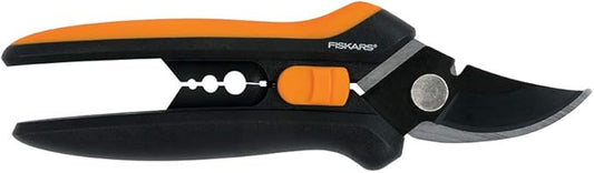 Fiskars Floral Pruning Shears - Plant Cutting Scissors/Garden Clippers For Deadheading and Working with Flowers - Black/Orange