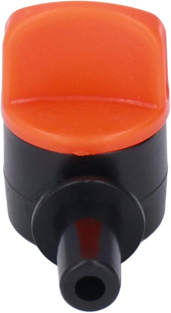 50 pcs Drip Irrigation Shut Off Valve，1/4 Inch Garden Hose Valve, Plastic Water Hose Valve Fit 1/4 Inch Drip Irrigation Valve Tubing