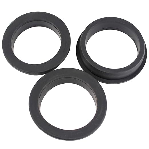 2-7/16 Inch Drill Hole, 1-15/16 Inch ID Silicone Rubber Grommets for Wiring, Large Top Hat Grommets for Tubes Cables, L-Shape O-Ring Seal Hose Gasket in Hydroponic Irrigation Systems, 3 Pack