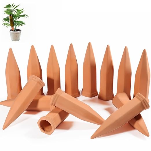 15-Pack Plant Watering Devices, Automatic Watering System for Potted Plants, Self Watering Spikes, Plant Water Seepage Device, Water Your Indoor and Outdoor Plants While on Vacation