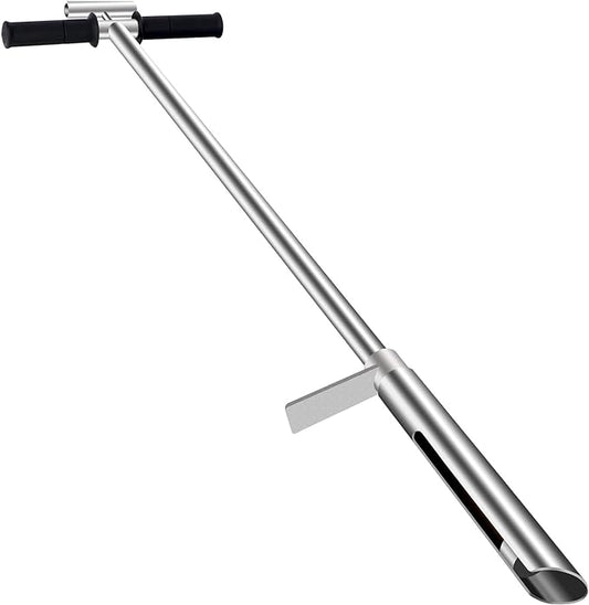 HOMIER 40"(1 Meter) Soil Sampler Probe 304 Stainless Steel with Ejector and Foot Pedal