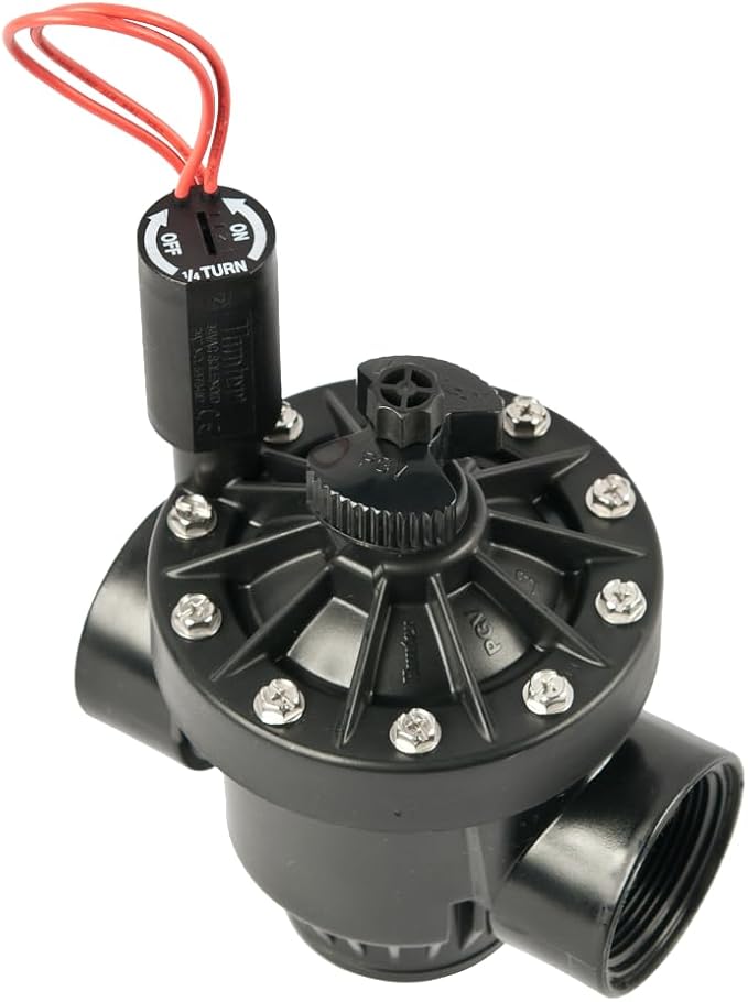 Hunter PGV Irrigation Valve, 2" plastic combination globe/angle valve with flow control, female thread inlet and outlet