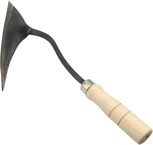 GARASANI Hoe Hand Plow Hoe Korean Style Ho-Mi Organic Gardening (Triangle)