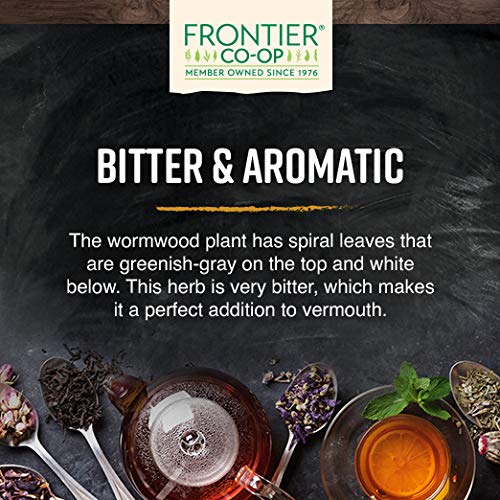 Frontier Co-op Wormwood Herb, 1lb Bulk Bag, Cut & Sifted - Artemisia Absinthium | Wormwood Tea and Herbal Uses, Kosher