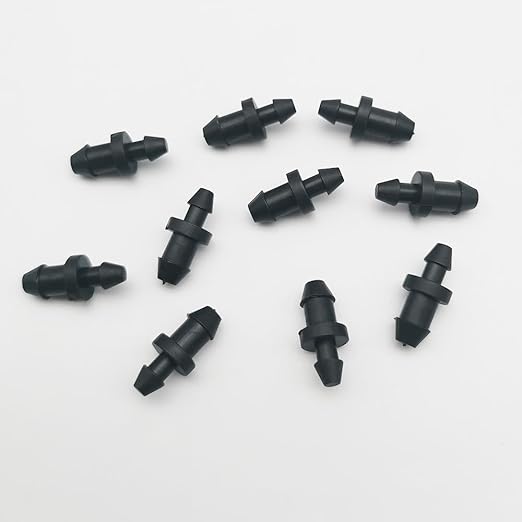 50 Pack Drip Irrigation Plugs 1/4" Drip Tubing Fittings End Plug Drip Irrigation Tube End Closure Hole Plugs for Home Garden Pipe Supplies (50)