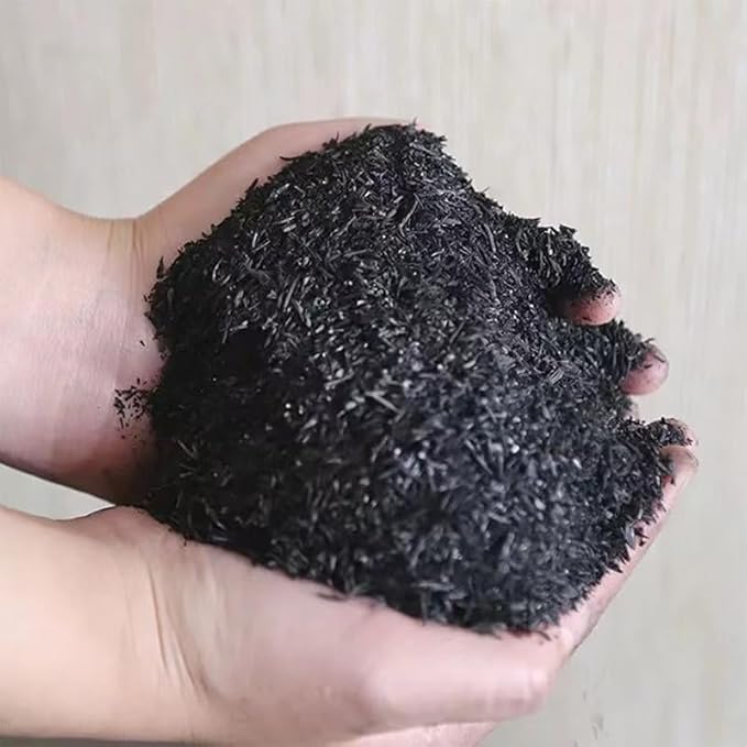 Carbonized Rice Hull 4 QT Horticultural Organic Activated Charcoal,Soil Amendment for Plants Vegetables Fruit Trees, Fertilizer additive, Mulch