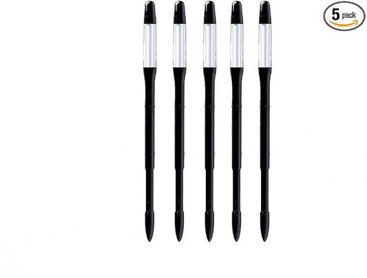 Aquameter - Medium - Black - Bundle of 5 - Leave-in Soil Moisture Meter for Potted Plants - Plant Water Sensor - Refillable