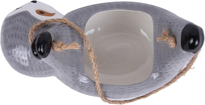 Sloth Hanging Planters for Indoor Outdoor Plants Cute Succulent Cactus Pots Ceramic Flower Pot Holder Gardening Gifts for Women Plant Lovers Gardeners Mom