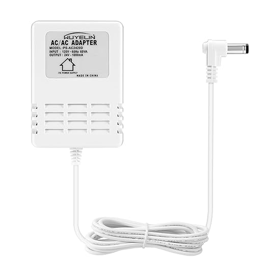 24 Volt AC 1000mA Power Adapter for Smart Sprinkler Controller,Indoor Irrigation System Controller,24V 1A AC to AC Wall Adapter Transformer Compatible with Most Smart Sprinkler Controller (White)