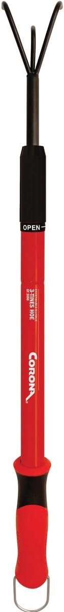 Corona GT3090 Extendable Handle 3-Tine Hoe