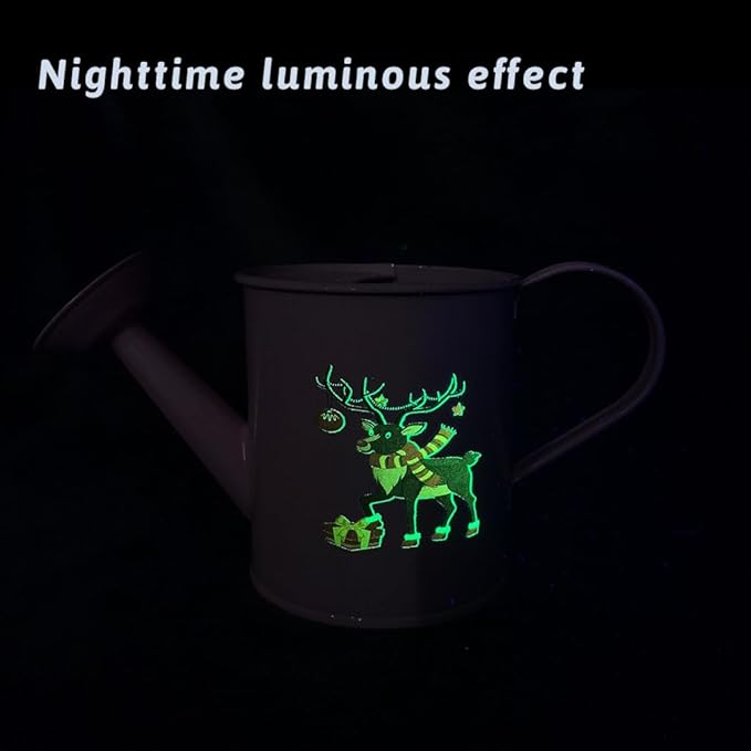 Metal Small Watering Can for Outdoor and Indoor Plants, Watering Can Decor, 500ML (Small Pink)