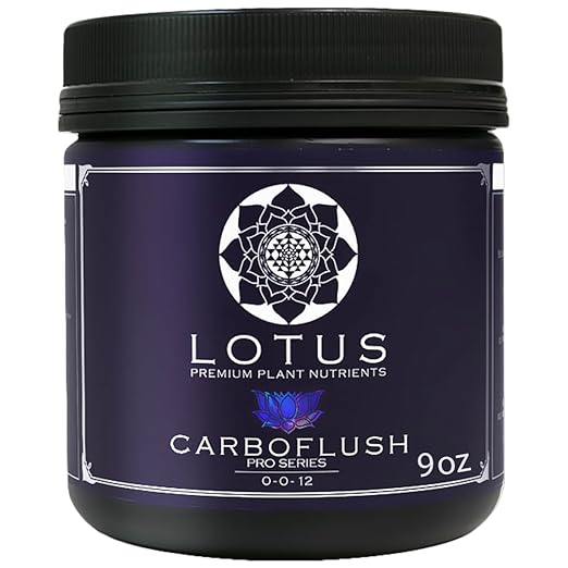 9oz Carboflush - Harvest Flavor Enhancer, Finisher, Cleanser – Naturally Derived Premium Powdered Nutrient – Harvest Enhancing Fertilizer for Soil, Hydroponic, and Coco Coir - Indoor and Outdoor