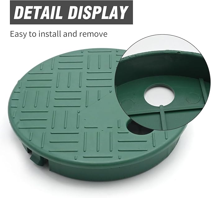 2/4 Pcs ID 5.5" OD 6" Valve Box Cover Lid for Sprinkler Irrigation System (6 inch 2 PCS)