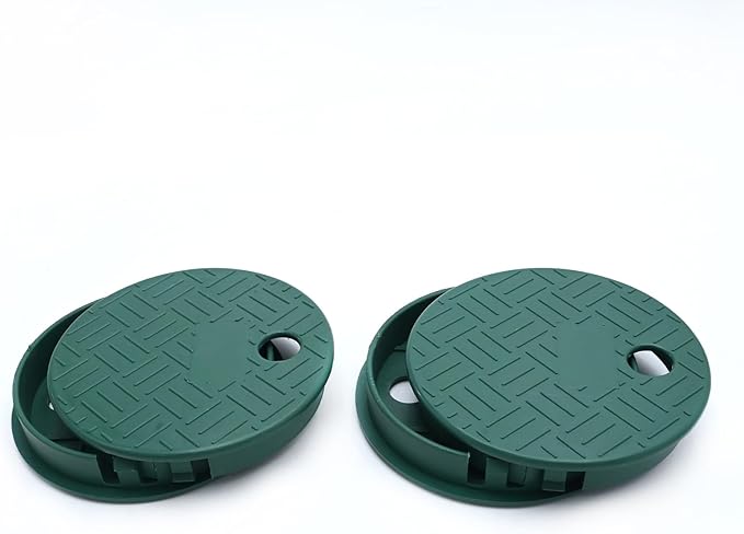 2/4 Pcs ID 5.5" OD 6" Valve Box Cover Lid for Sprinkler Irrigation System (6 inch 4 PCS)