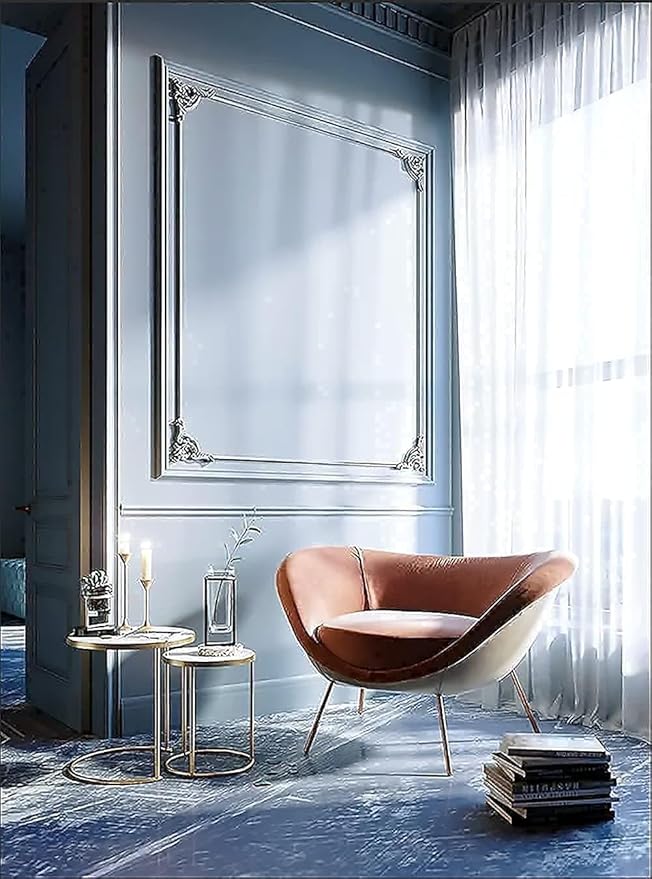 Dimoon 394''x17.7'' Blue Peel and Stick Wallpaper Contact Paper Modern Self Adhesive Wall Paper Removable Renter Friendly Textured Solid Color Shelf Cabinet Vinyl Roll (394''x17.7'',Blue Grey)