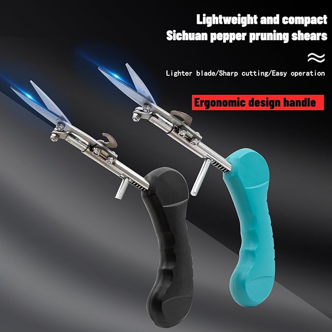 Pointed Stainless Steel Gardening Shears, Hand Pruners, Garden Clippers Handheld, Floristry Scissors, Picking Pepper Wolfberry Fruit (Blue)