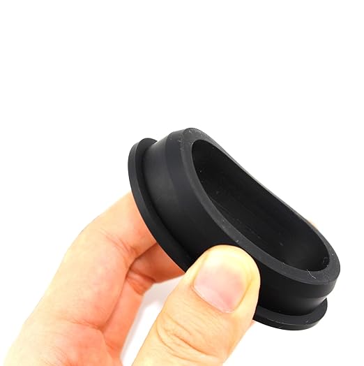 2 Inch Drill Hole, 1-9/16 Inch ID Silicone Rubber Grommets for Wiring, Large Top Hat Grommets for Tubes, Pool L-Shape O-Ring Seal Hose Gasket for Pump Motor Hydroponic Irrigation, 3 Pack