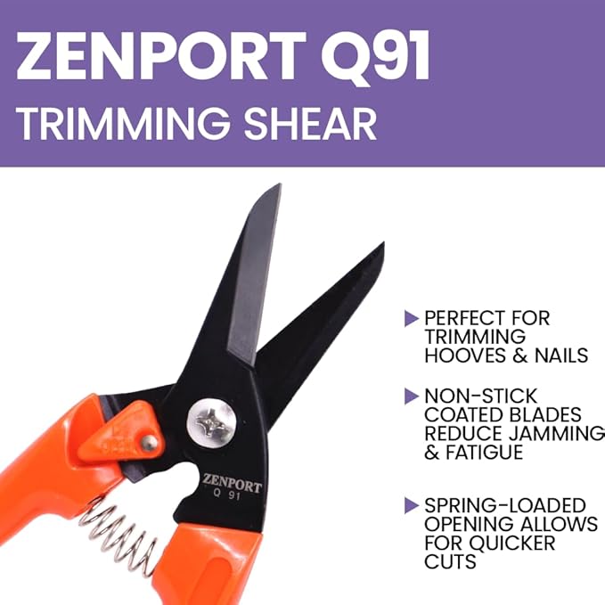 Zenport Q91-10PK of Pruners, Zen-Magic, Ultra Twig and Hoof Trimming Shear, Twin-Blade, 7.5-Inch Long, 10-Pack
