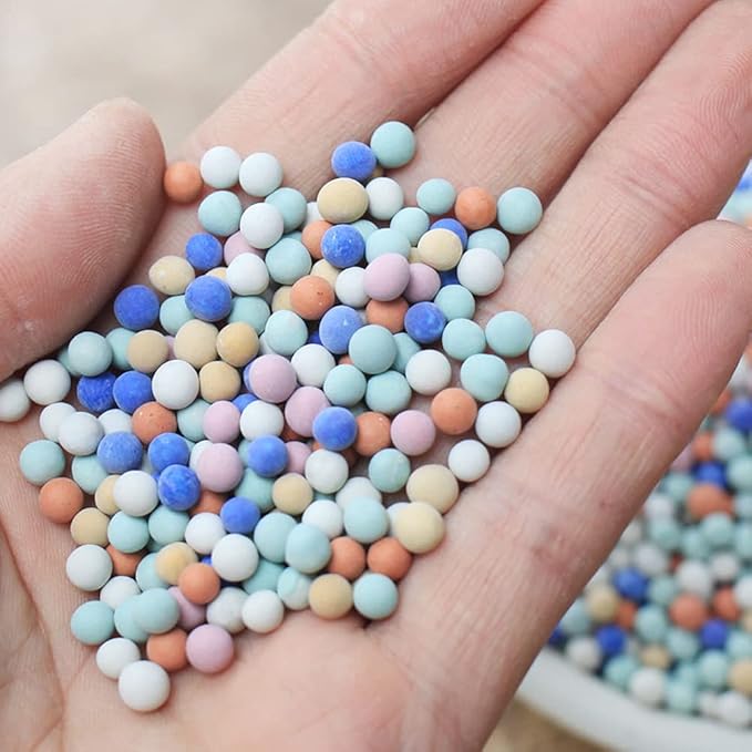 Garden Soil,Clay Pebbles Gardening Ceramsite Orchid Rocks Drainage Water Purification Ceramsite Decor Cultivation Soil Stone Horticultural Grade for Soil Hydroponics Aquaponics,2LBS