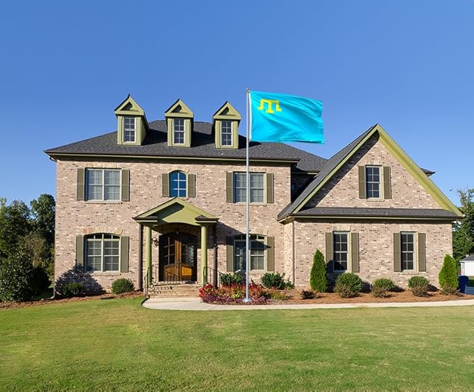 Crimea Tatar Flag 2x3FT Crimean Tatars Polyester Banner With 2 Grommets Fade Resistant Vivid Color For Patriotic Festival Events Party Decoration (Crimean Tatars, 2x3FT)