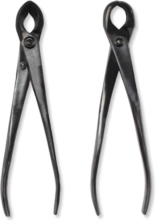 BambooMN Bonsai Tool Kit - 8" Concave Cutter & 8" Knob Cutter - 10 Sets