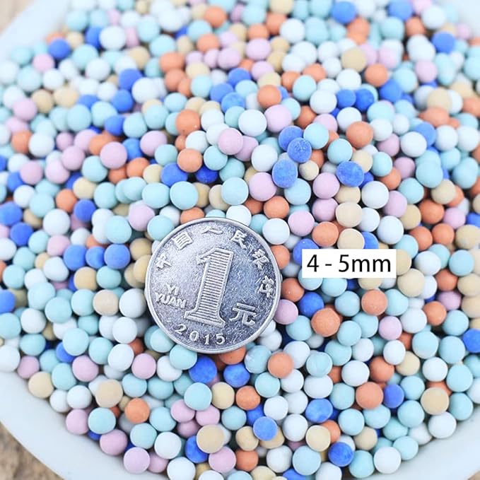 Garden Soil,Clay Pebbles Gardening Ceramsite Orchid Rocks Drainage Water Purification Ceramsite Decor Cultivation Soil Stone Horticultural Grade for Soil Hydroponics Aquaponics,2LBS