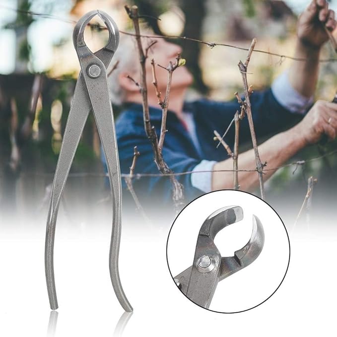Bonsai Cutters, 8.5inch Concave Cutter Bonsai Tools Stainless Steel Bonsai Tree Knob Cutter Gardening Concave Pruner Tree Branch Cutter Long Reach Bonsai Tools