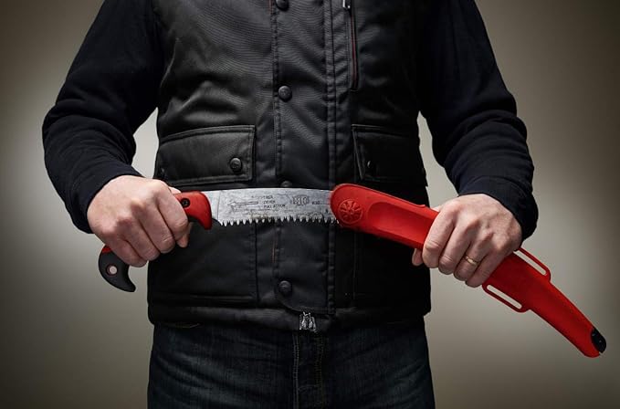 Felco F 630 Full-stroke pruning saw, 13 in, Red, Silver, Black