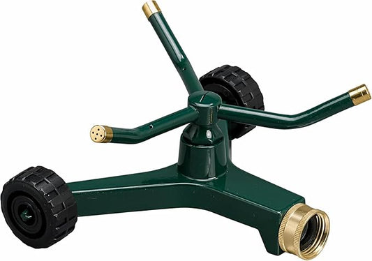 3-Arm Metal Sprinkler with Wheel Base (2-Pack 3-Arm Metal Sprinkler)