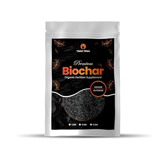 Premium Biochar Organic Fertilizer Supplement for Indoor & Outdoor Plants - Gardening & Agriculture to Improve Structure, Fertility & Health (3 lbs)