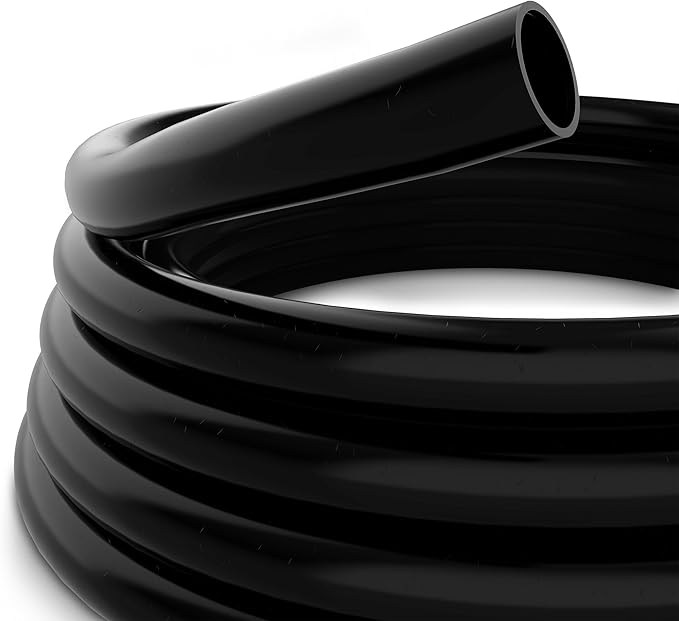 Alpine Corporation 50' PVC Tubing with 1-1/4" Inside Diameter for Ponds and Fountains, Black