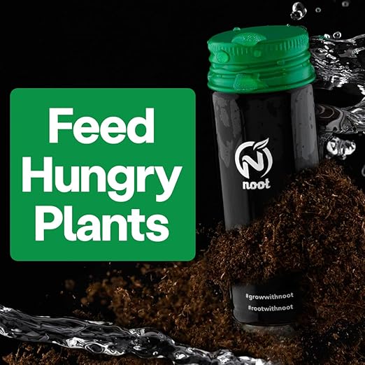 Noot Bio-Organic Plant Food Liquid Fertilizer - Makes 3.5 Gallons - Root Boosting Mycorrhizae - Fast Growth for Monstera, Aroid, Succulent, Orchid, Calathea, Philodendron - Use Every Watering (1 Vial)