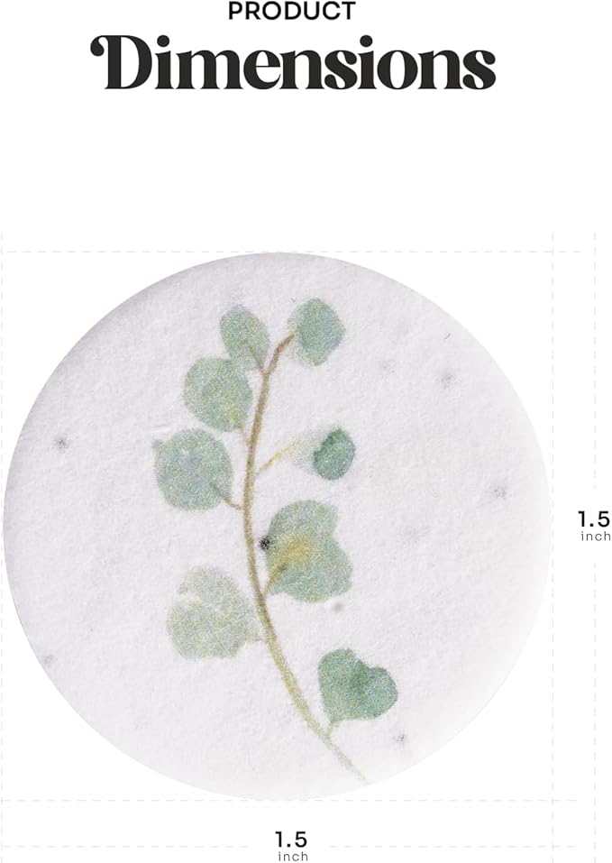 20pcs Thank You Tags Seed Paper – Plantable Wildflower Packets for Weddings, Gifts, & Life Events (20 Round Eucalyptus)