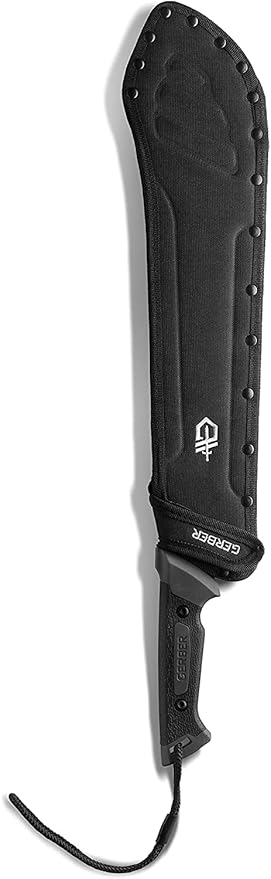Gerber Gear Gator Bolo 22" Gardening Machete, Full Tang Knife with Plain Edge, Gator Grip and Protective Sheath