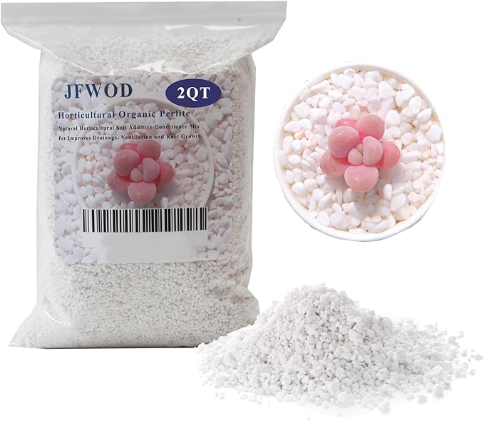2 Quart Organic Perlite Horticultural Soil Amendment for Plants and Enhanced Drainage Enhanced Growth Organic Perlite Soil for Healthy Root Development