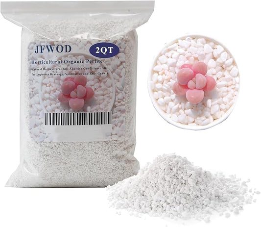 2 Quart Organic Perlite Horticultural Soil Amendment for Plants and Enhanced Drainage Enhanced Growth Organic Perlite Soil for Healthy Root Development