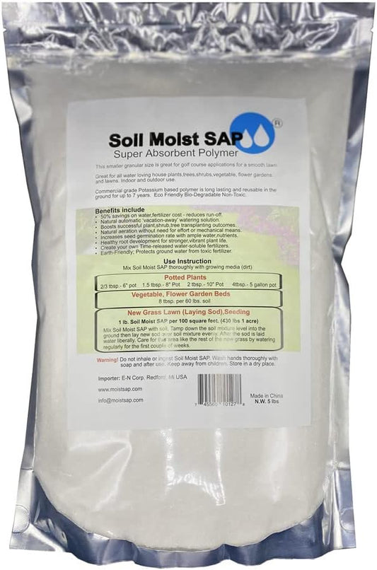 Super Absorbent Polymer Helps Plant Growth and Plant Establishment (20 Pounds)