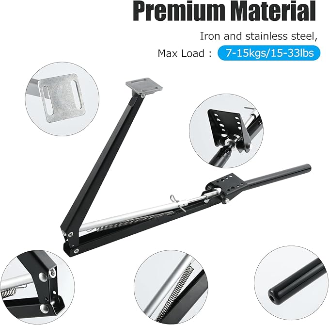 CHANGE MOORE Auto Vent Opener Automatic Greenhouse 1Pack Window Opener Roof Vent Opener Auto Vent Kit Sensitive Gardening Tools Automatic Greenhouses Supplies (Single Spring Up to 33lbs)