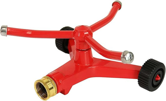 Chapin 4986: 3-Arm Rotary Sprinkler, 360 Degree Automatic Rotary Sprinkler with Wheeled Base for Small Gardens and Lawns, Up to 45ft Coverage Area, Lawn Sprinkler, Small Area Yards and Garden Watering