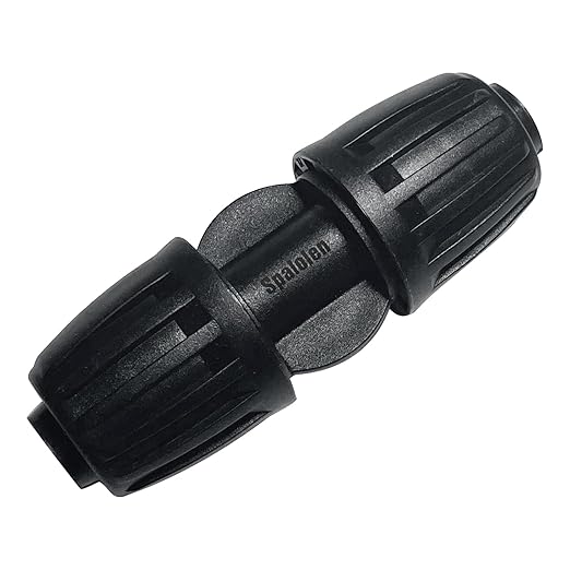 10 Pack 1/2 Inch Drip Irrigation Fittings Coupler Connectors for 1/2" Drip Irrigation Tubing (1/2" ID x 0.60"-0.65" OD), Anti-Leak 1/2'' Drip Line Barbed Straights Connectors for Most 1/2" Tubing