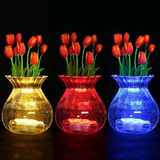 Bright LED Floral Tea Light Submersible Lights for Party Wedding (Green, 60 Pack)