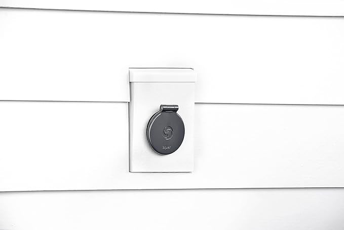 Aquor Wall Hydrant V1+ Frost-Free Outdoor Faucet with Quick-Connect and Anti-Siphon, 4 inch, Slate Gray Polymer