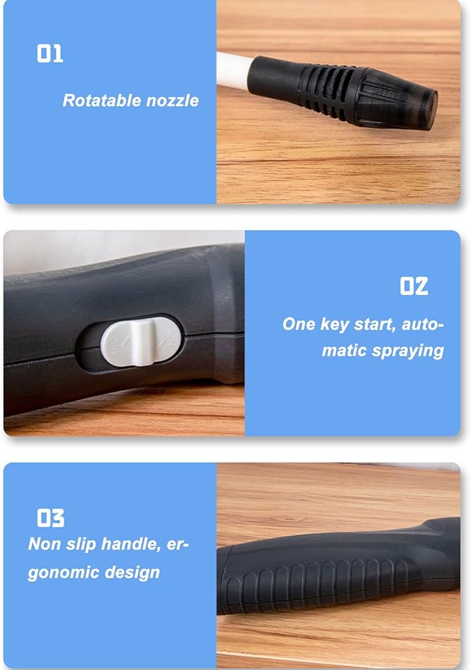 Electric Sprayer, 500mAh Battery Powered Garden Sprayer, Bendable Adjustable Nozzle Garden Sprayer, Comfort Handle with 6.6ft Tube, Automatic Handheld Gardening Tools for Watering