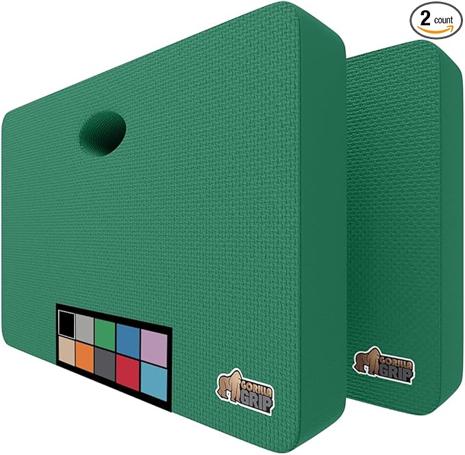 Gorilla Grip Extra Thick Kneeling Pad, Supportive Soft Foam Cushioning for Knee, Water Resistant Construction for Gardening, Bathing Baby, Workout Supplies, Lightweight, Garden Work Gifts