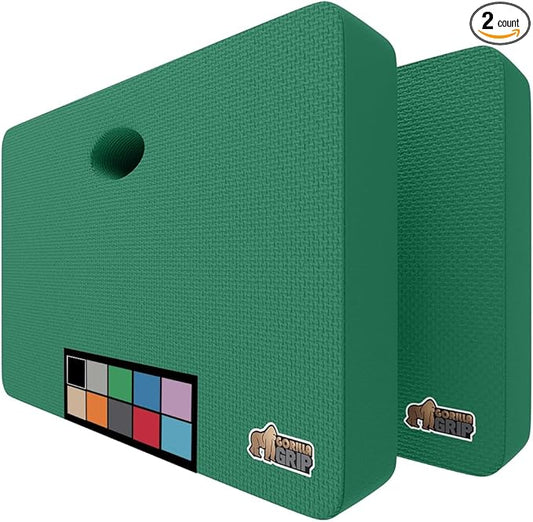 Gorilla Grip Extra Thick Kneeling Pad, Supportive Soft Foam Cushioning for Knee, Water Resistant Construction for Gardening, Bathing Baby, Workout Supplies, Lightweight, Garden Work Gifts