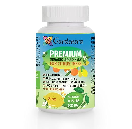 Premium Organic Kelp Concentrate for Citrus Trees - 8 oz - Amplify Citrus Fruit Size and Taste for a Satisfying Harvest