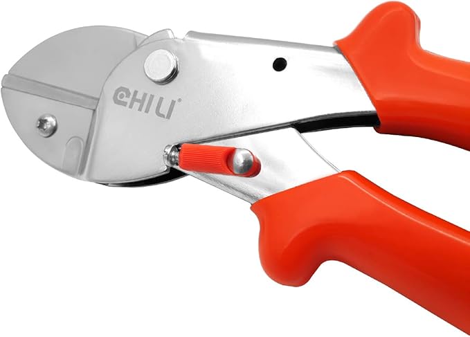 7" Pruning Shears with SK-5 Blades, Bypass Anvil Pruner, Hand Pruner, Clippers for Gardening Tools, Hi-Leverage Type (Ø ≦ 17MM), Made in Taiwan